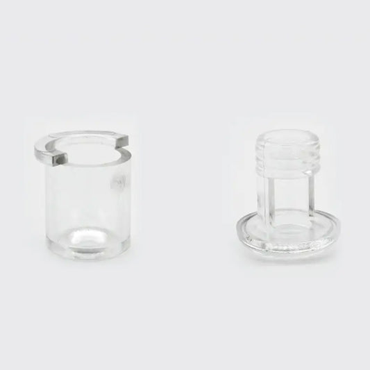 25 Fixadores Laterais em Plástico Transparente