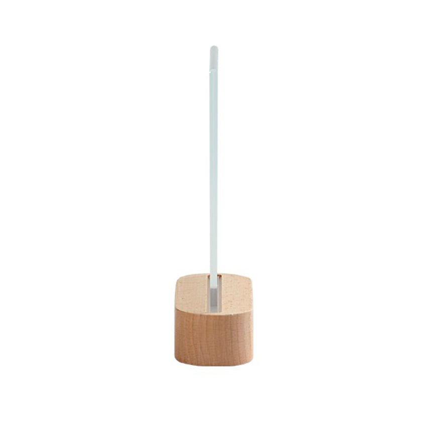Acrílico Porta Menu – Vertical Base Madeira