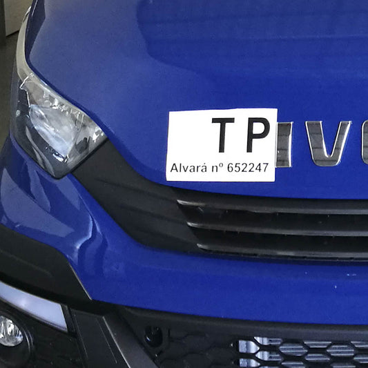 4 Autocolantes | Placas TP Alvará
