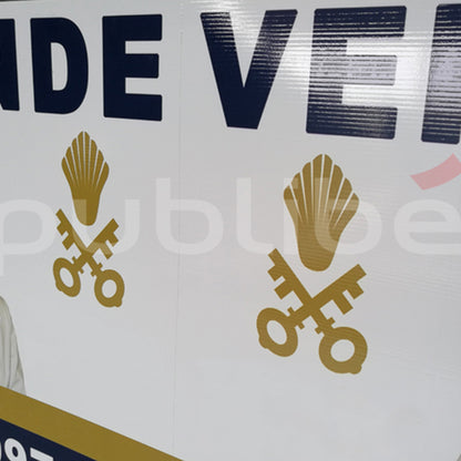 Placas PPA Imobiliária EM V 1mtx70cm