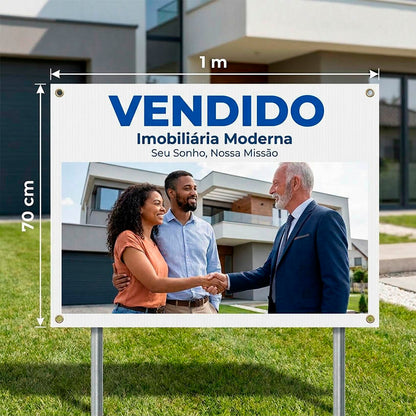 Placas PPA Imobiliária Rectangular