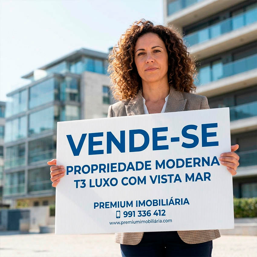 Placas PPA Imobiliária Rectangular