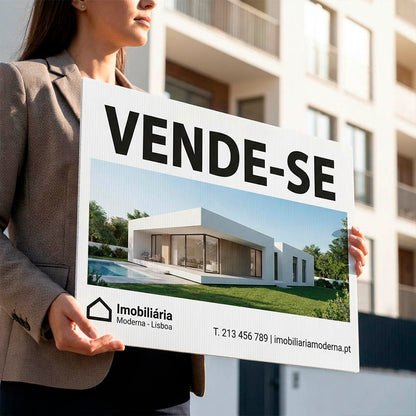 Placas PPA Imobiliária Rectangular
