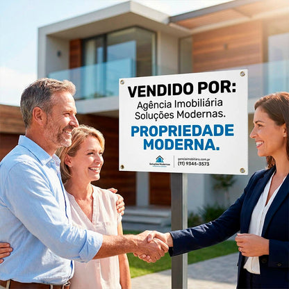 Placas PPA Imobiliária Rectangular