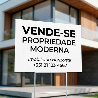 Placas PPA Imobiliária Rectangular