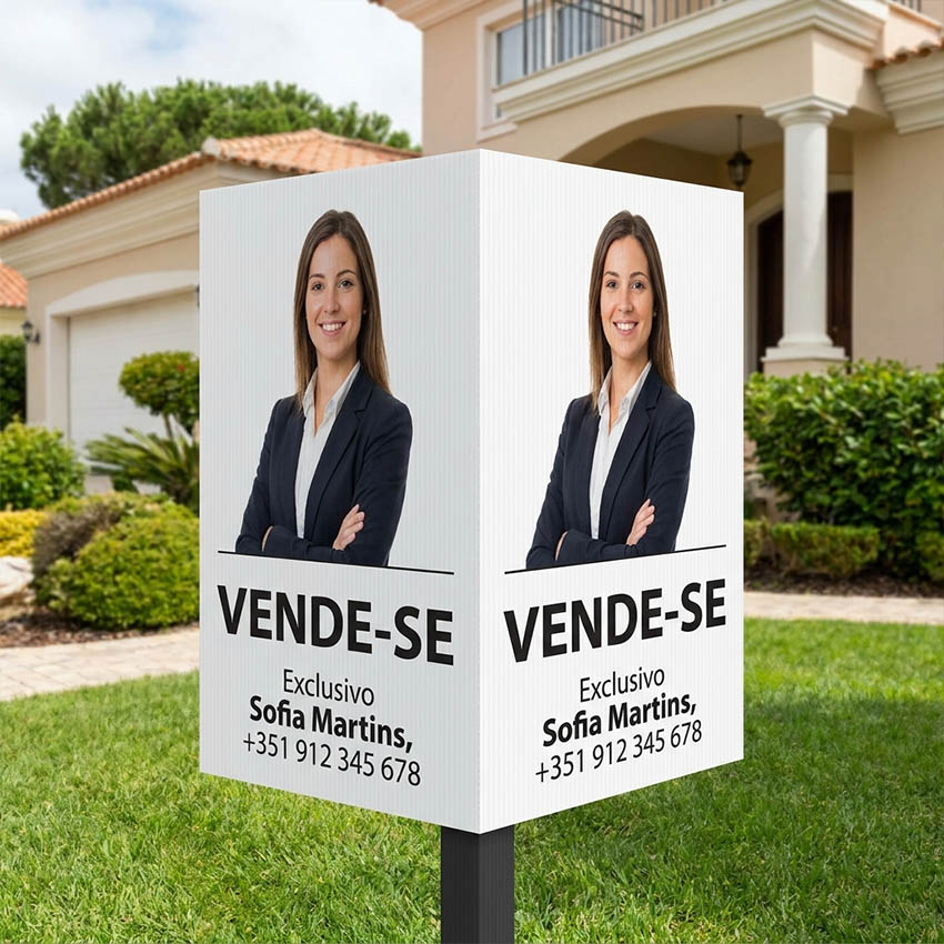 Placas PPA Imobiliária EM V 1mtx70cm