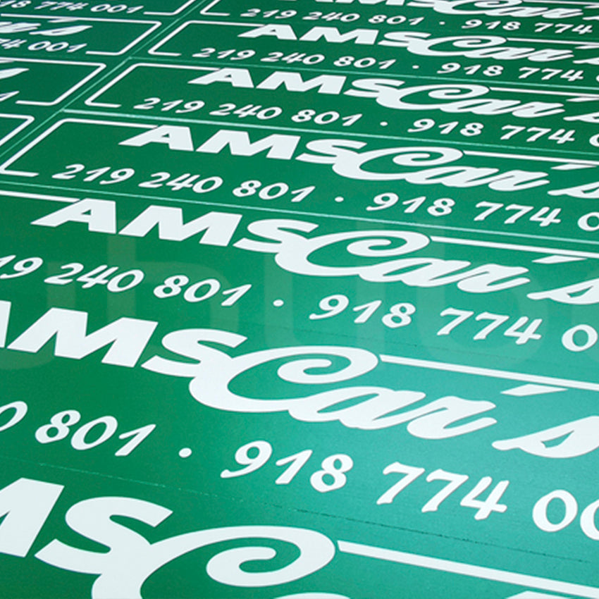 Placas Matrícula PVC
