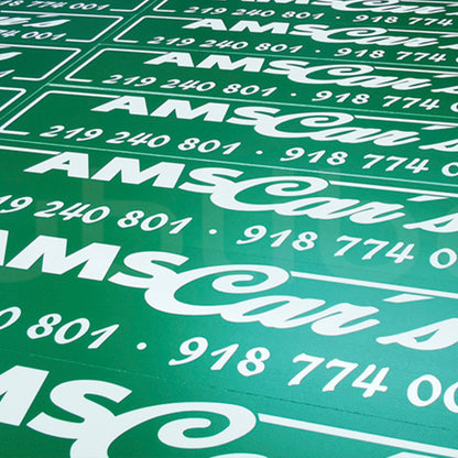 Placas Matrícula PVC