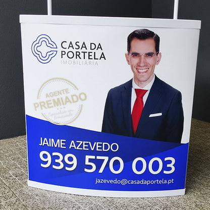 Bancada Promocional em Plástico com Bandeirola