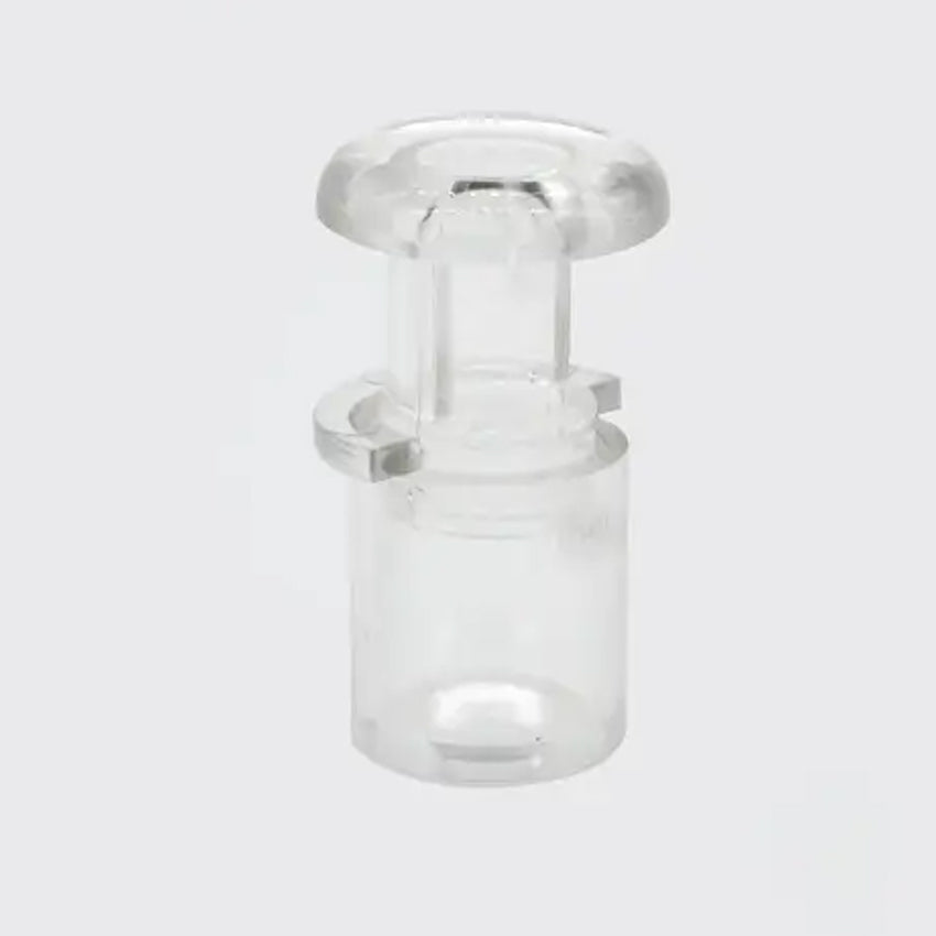 25 Fixadores Laterais em Plástico Transparente