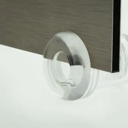 25 Fixadores Laterais em Plástico Transparente