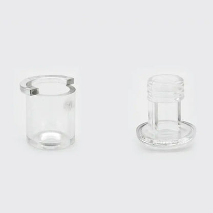 25 Fixadores Laterais em Plástico Transparente