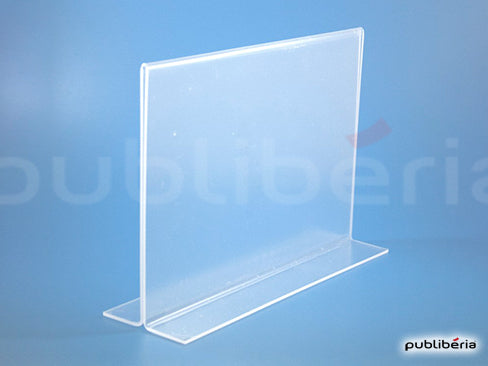 Acrílico Porta Menu – Formato T Horizontal