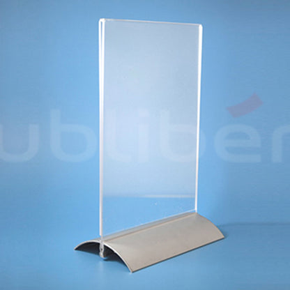 Acrílico Porta Menu – Base em Alumínio