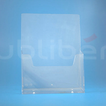 Acrílico Porta Folhetos com Bolsa – Vertical