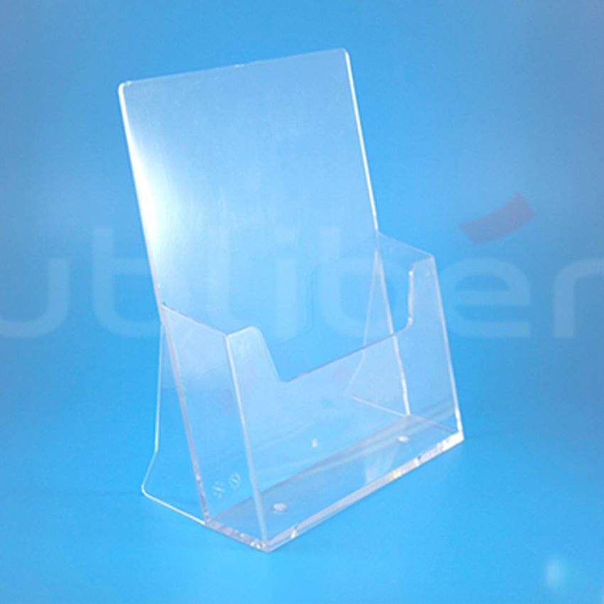 Acrílico Porta Folhetos com Bolsa – Vertical